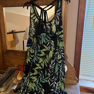 Flower print cover up